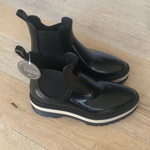 Lemon Jelly short rain boots